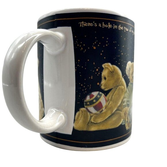 Teddy Bear Coffee Mugs Cup there's a hole in the paw of my bear and his stuffing - Picture 6 of 9